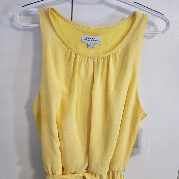 Tahari Arthur S. Levine Yellow Tank Sundress with Bottom Ruffle NWT | Size 10 - Picture 7 of 12
